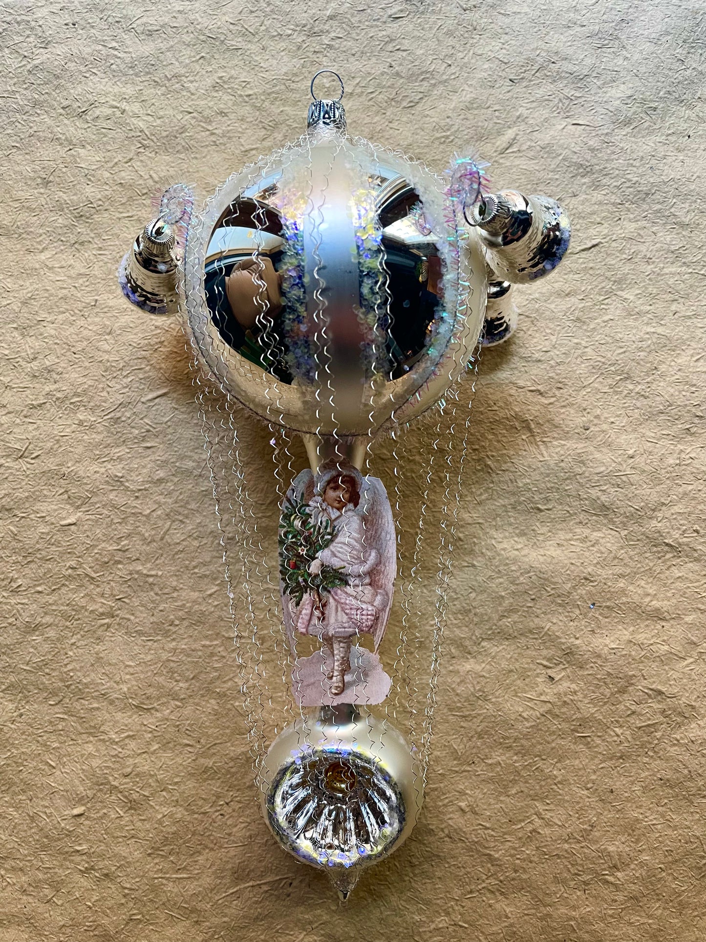 Silver Balloon Ornament | Nostalgie Christbaumschmuck