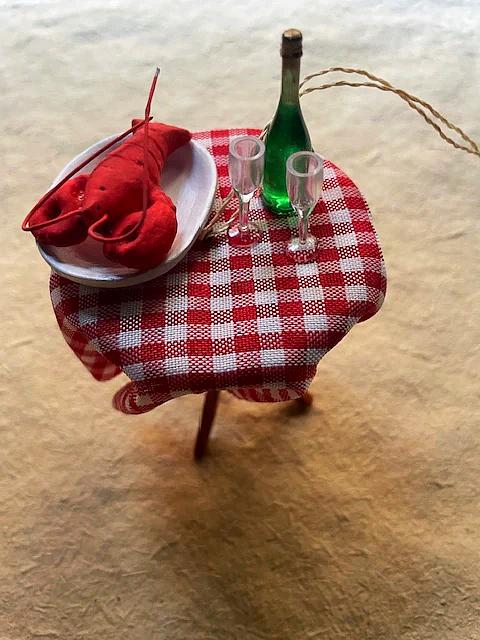 Lobster Dinner for Two Ornament