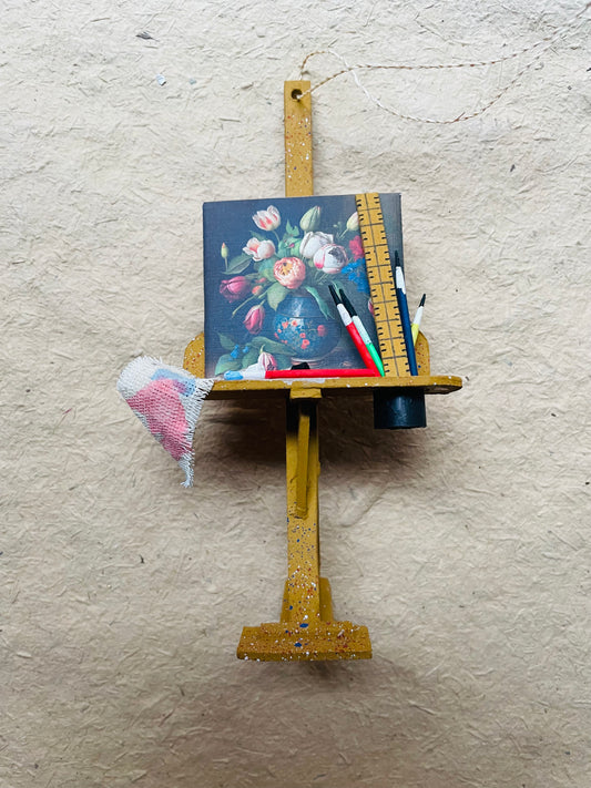 Art Studio Easel Christmas Ornament