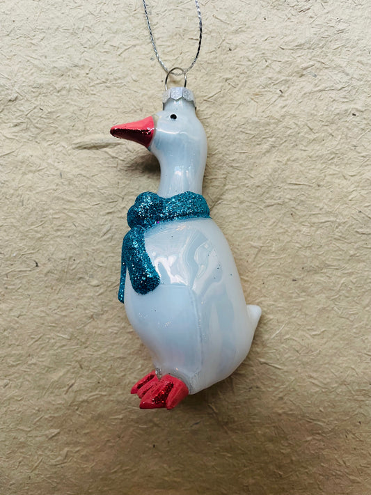 Country Goose Ornament
