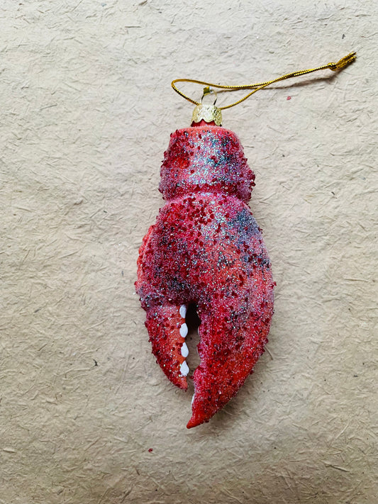 Lobster Claw Christmas Ornament