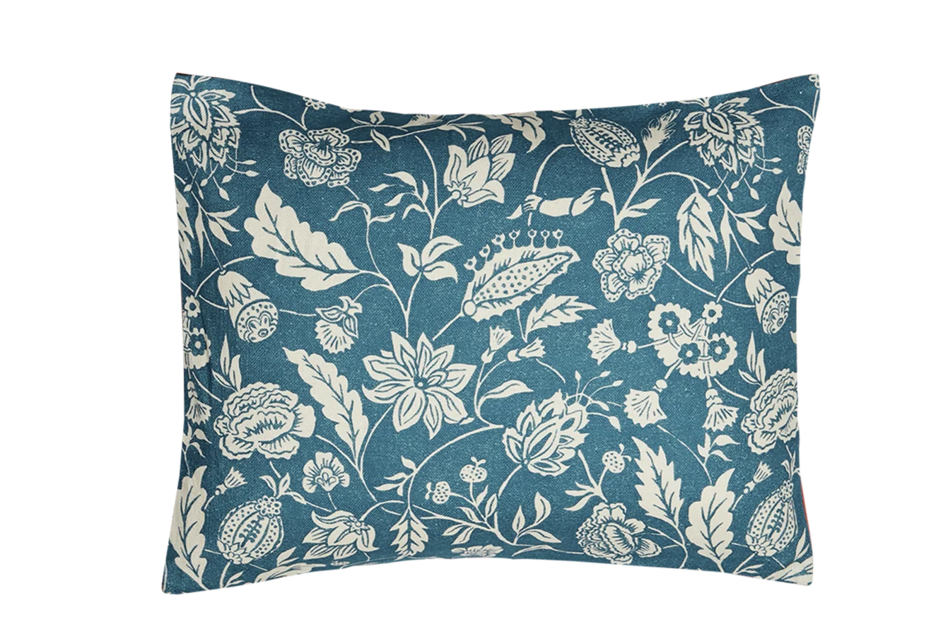 Indienne Blue Small Cushion - Antoinette Poisson