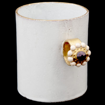 Iridescent Blue Ring Cup, Serena Carone | Astier de Villatte: Exclusive Pre-Order Item