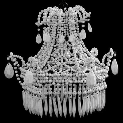 White Ceramic Chandelier - Astier de Villatte: Exclusive Pre-Order Item