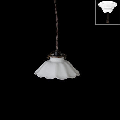 Marguerite Small Pendant Light with Canopy | Astier de Villatte: Exclusive Pre-Order Item
