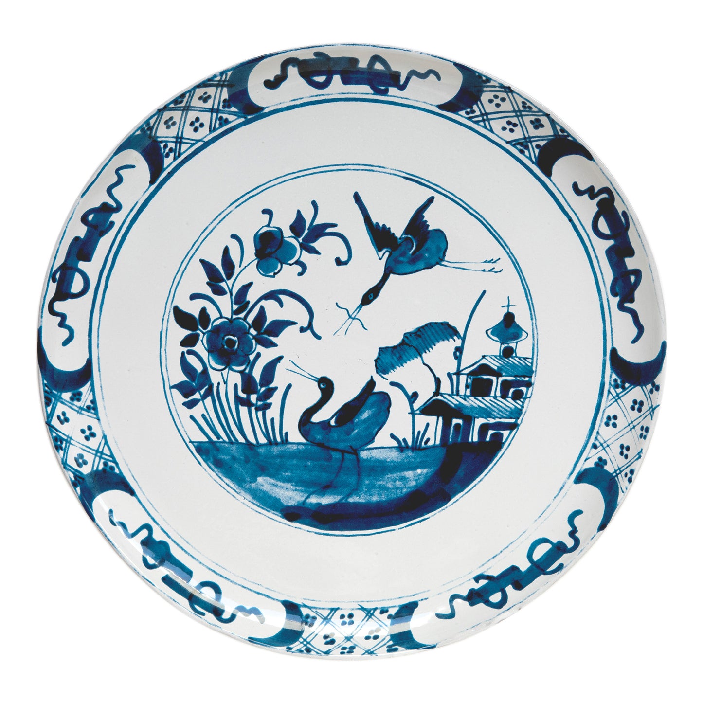 Large Pond Heron Dinner Plate, John Derian - Astier de Villatte: Exclusive Pre-Order Item