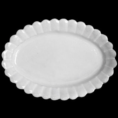 Marguerite Large Deep Oval Platter | Astier de Villatte: Exclusive Pre-Order Item