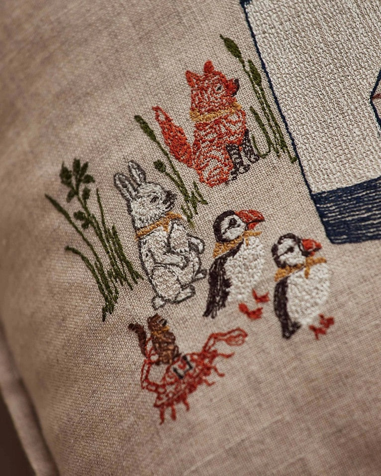 Lighthouse Friends Pocket Pillow | Coral & Tusk