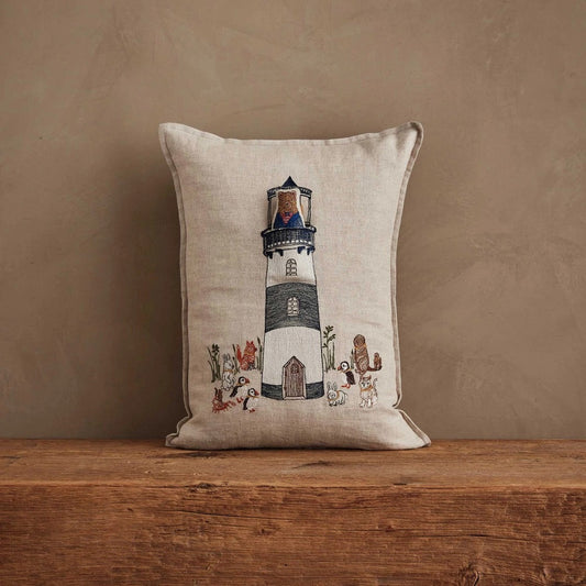 Lighthouse Friends Pocket Pillow | Coral & Tusk