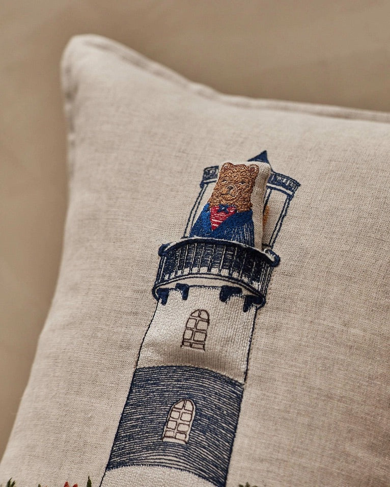Lighthouse Friends Pocket Pillow | Coral & Tusk