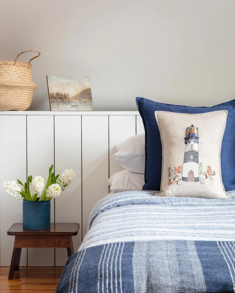 Lighthouse Friends Pocket Pillow | Coral & Tusk