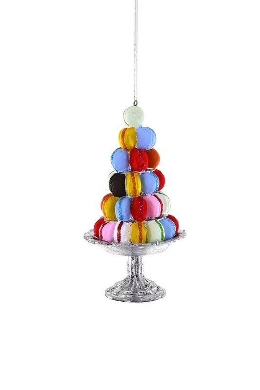 Macaron Tower Ornament – Colorful Resin French Pastry Christmas Decoration