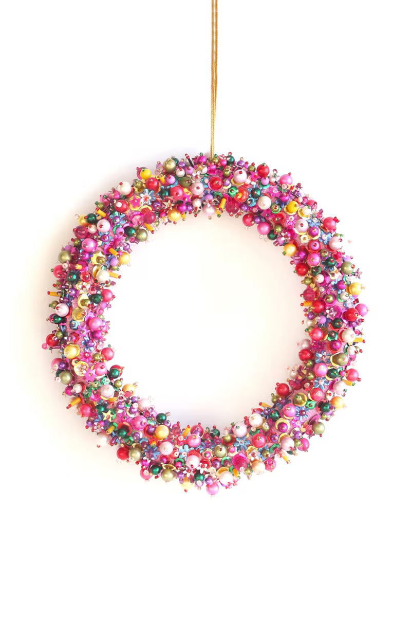 Magpie Beaded Wreath