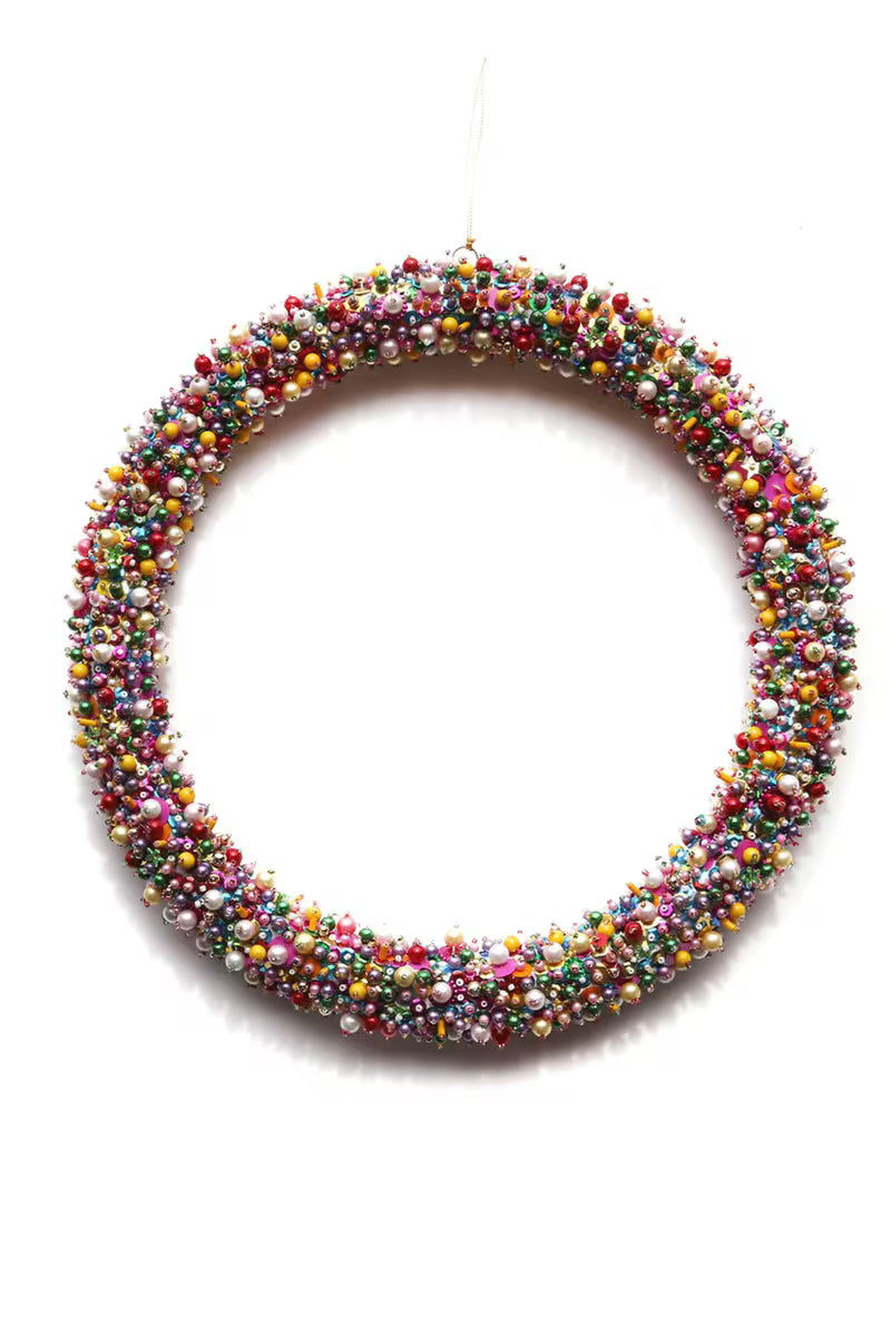 Magpie Large Beaded Wreath