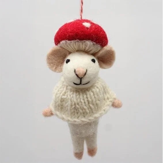 Mushroom Mouse | Christmas Ornament