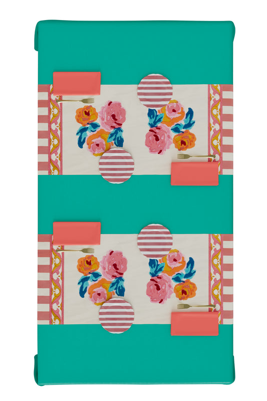Nizam Flower Cream Pink Runner – 50X150 | Lisa Corti
