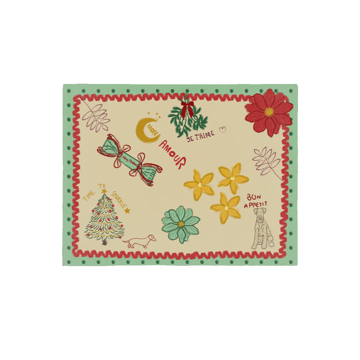 NojiNoji Christmas Placemat (Multi)