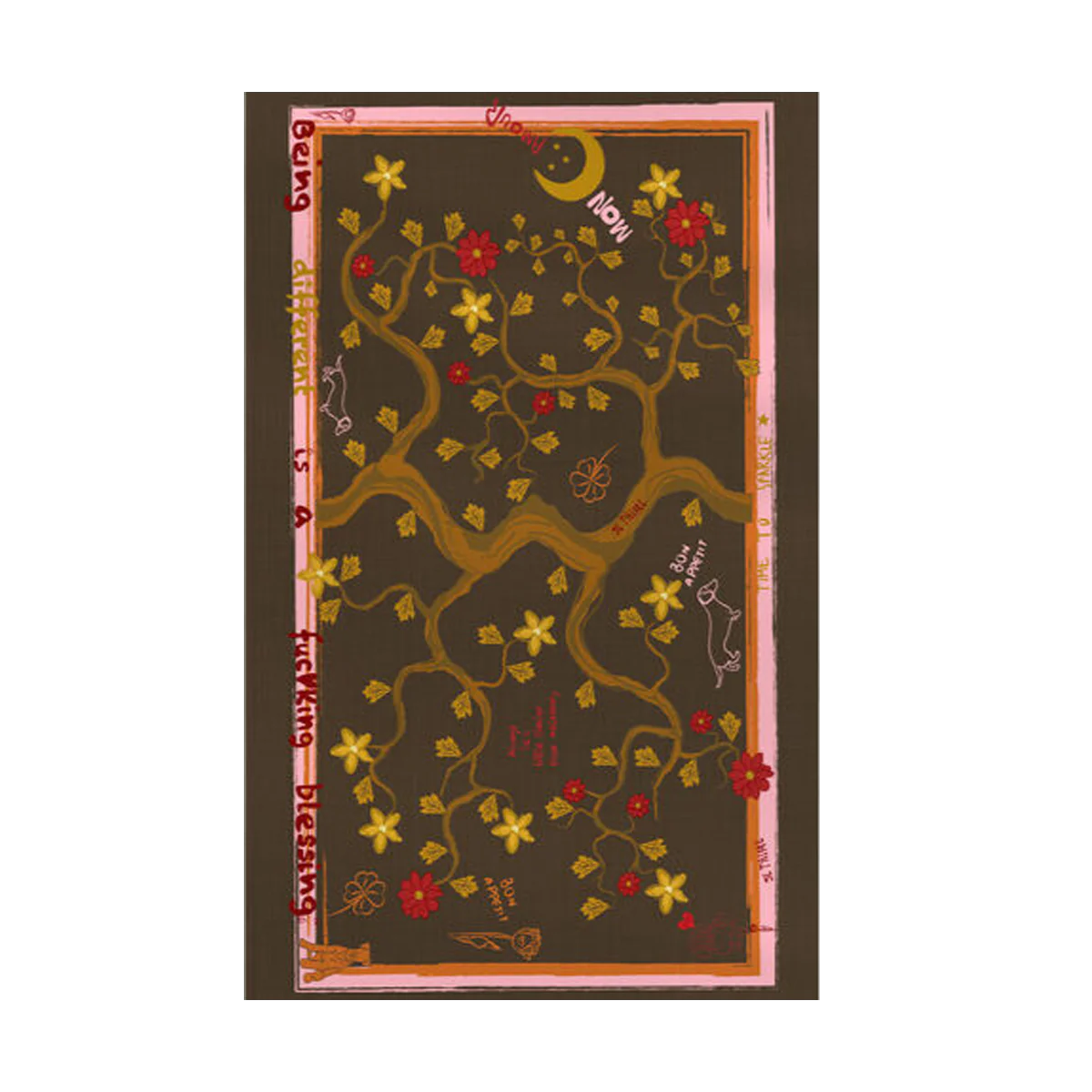 NojiNoji Tree of Life Tablecloth (Brown)