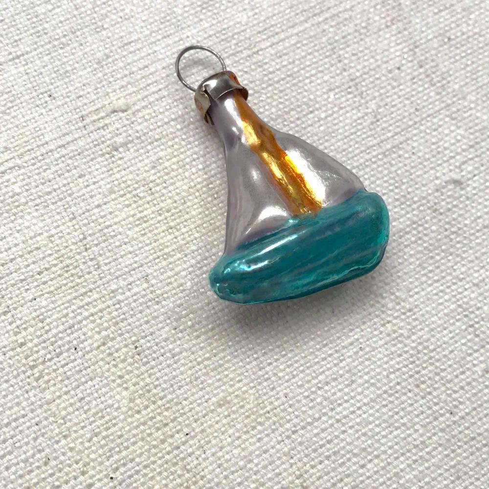 Nostalgic Tiny Sailboat | Nostalgie Christbaumschmuck