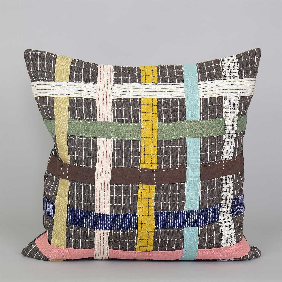 Patch Braid Cushion Cover, 40 × 40 cm | A World of Craft