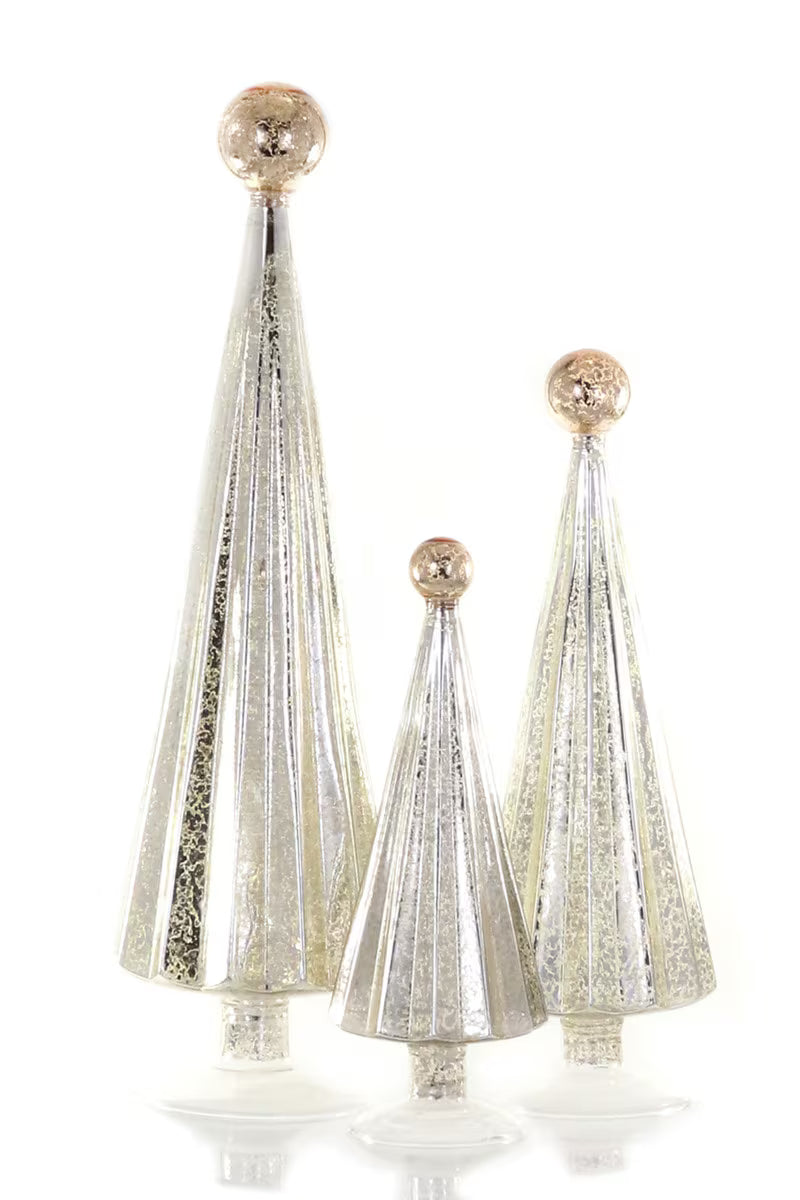 Pleated Tree – Gold/Silver Christmas Decoration