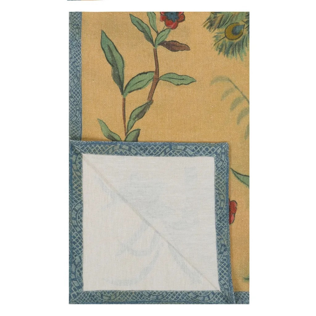 Peacock Toile Sepia Throw - John Derian