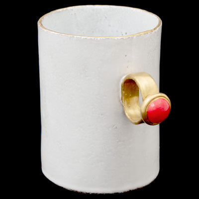 Red Ring Cup, Serena Carone | Astier de Villatte: Exclusive Pre-Order Item