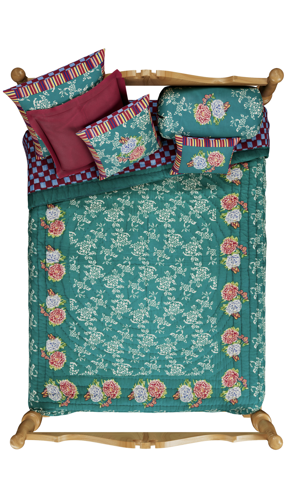 Kandem Queen Sea Green - Pillow with Insert 60x60 - Lisa Corti