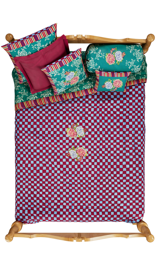 Kandem Queen Sea Green Quilt 220 x 270 | Lisa Corti