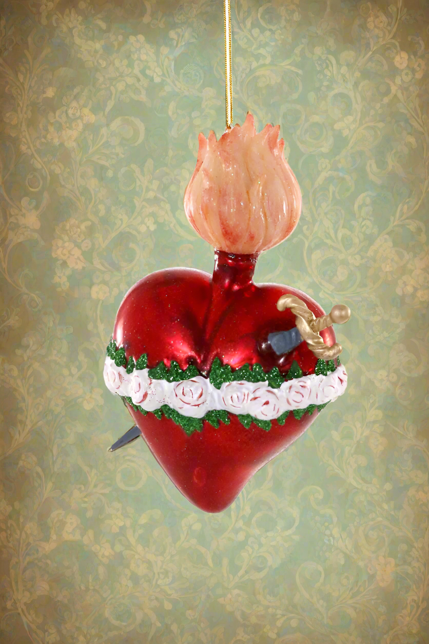 Sacred Heart of the Virgin | Christmas Ornament