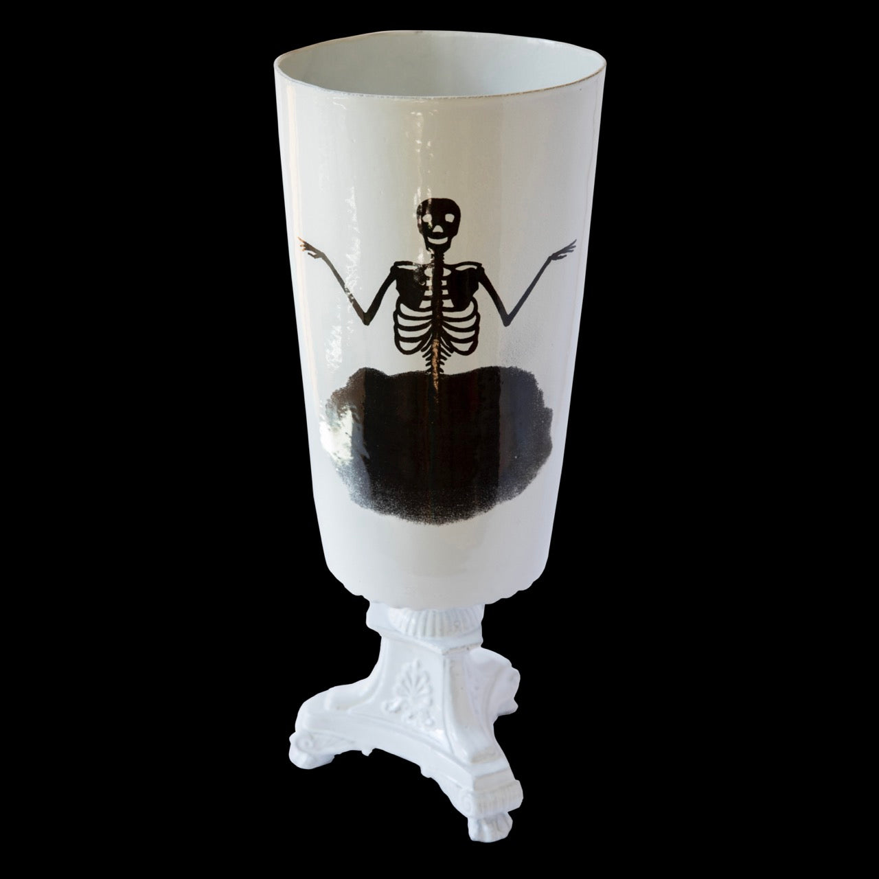 Skeleton of Death Vase, John Derian - Astier de Villatte: Exclusive Pre-Order Item