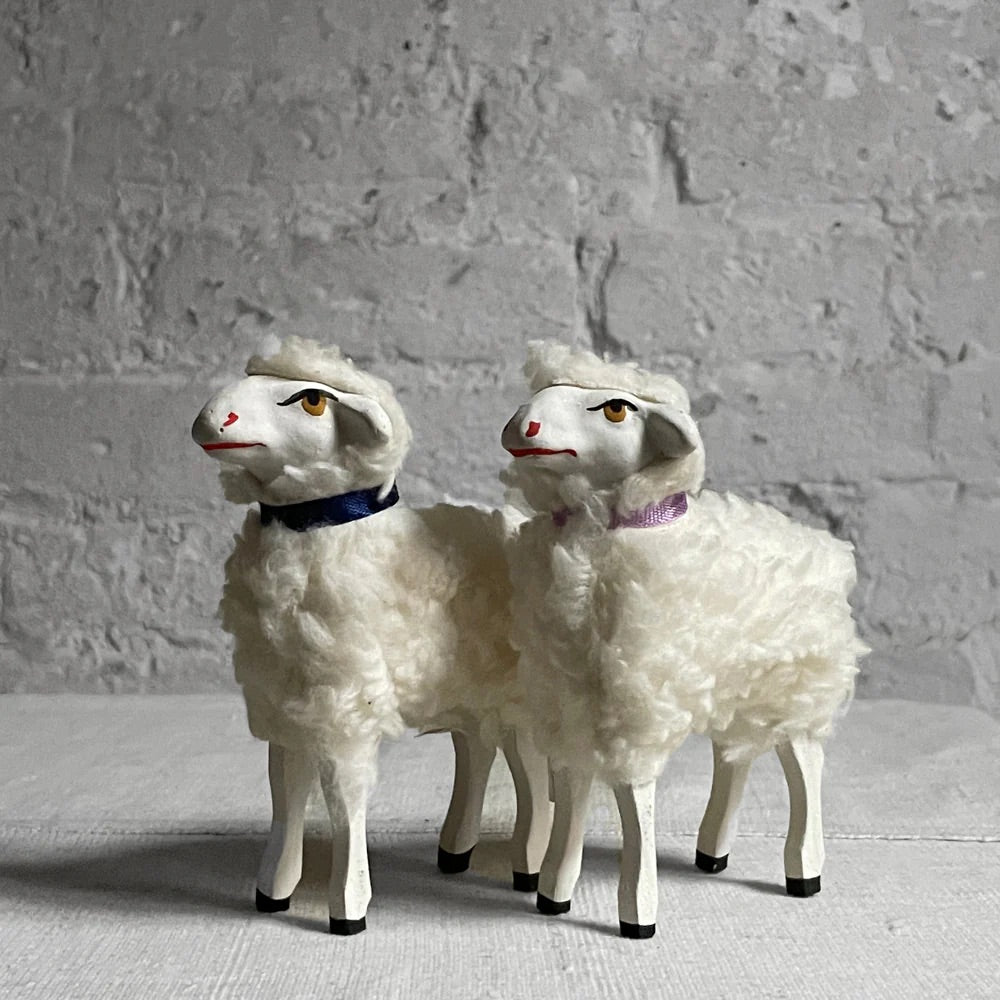 Nostalgic Sheep Paper Mache - Small | Nostalgie Christbaumschmuck