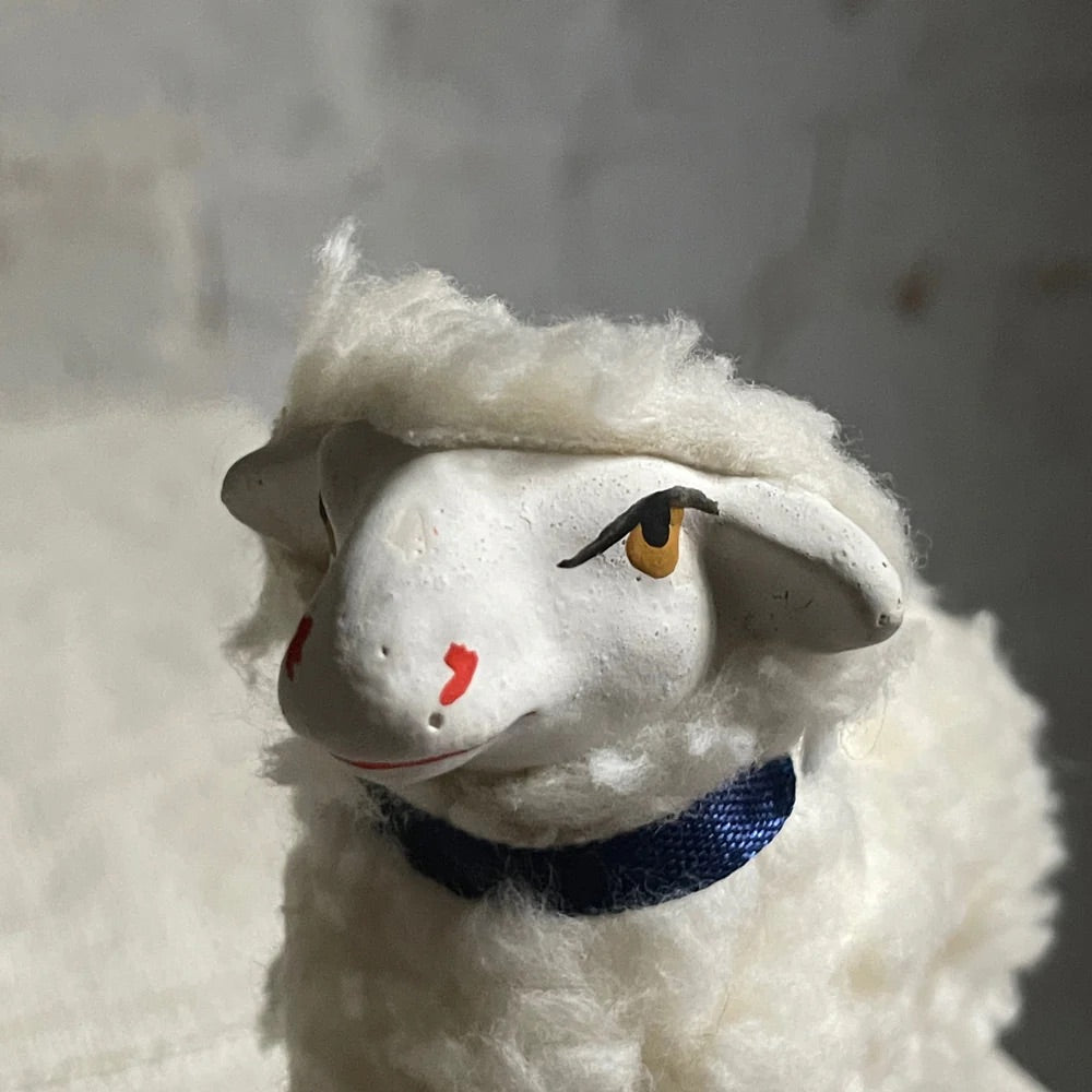 Nostalgic Sheep Paper Mache - Small | Nostalgie Christbaumschmuck