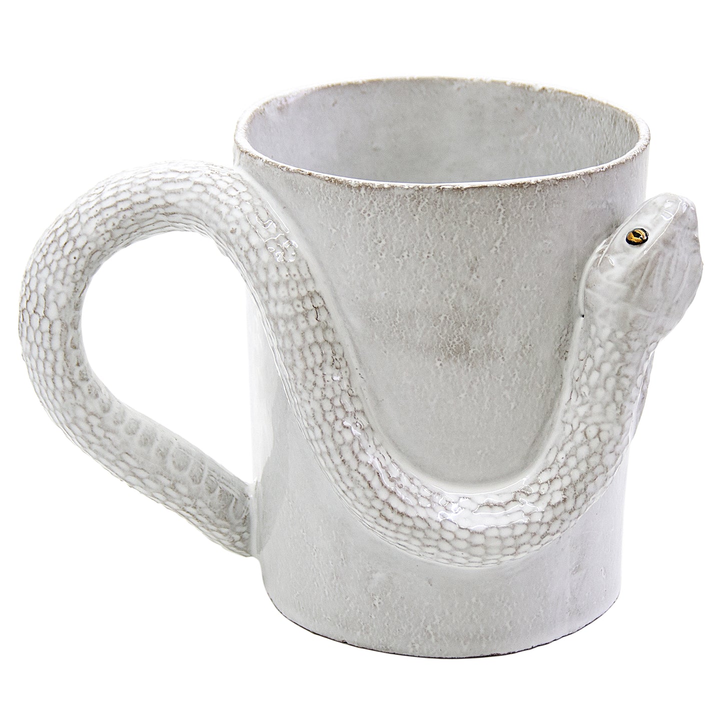 Snake Cup with Golden and Black Eyes, Serena Carone | Astier de Villatte: Exclusive Pre-Order Item