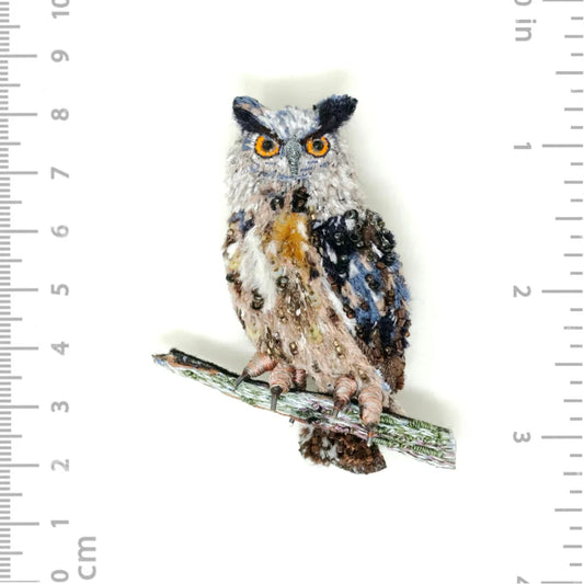 Uhu Owl Brooch Pin | Trovelore