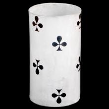 Clubs Vase by Astier de Villatte, alternate view