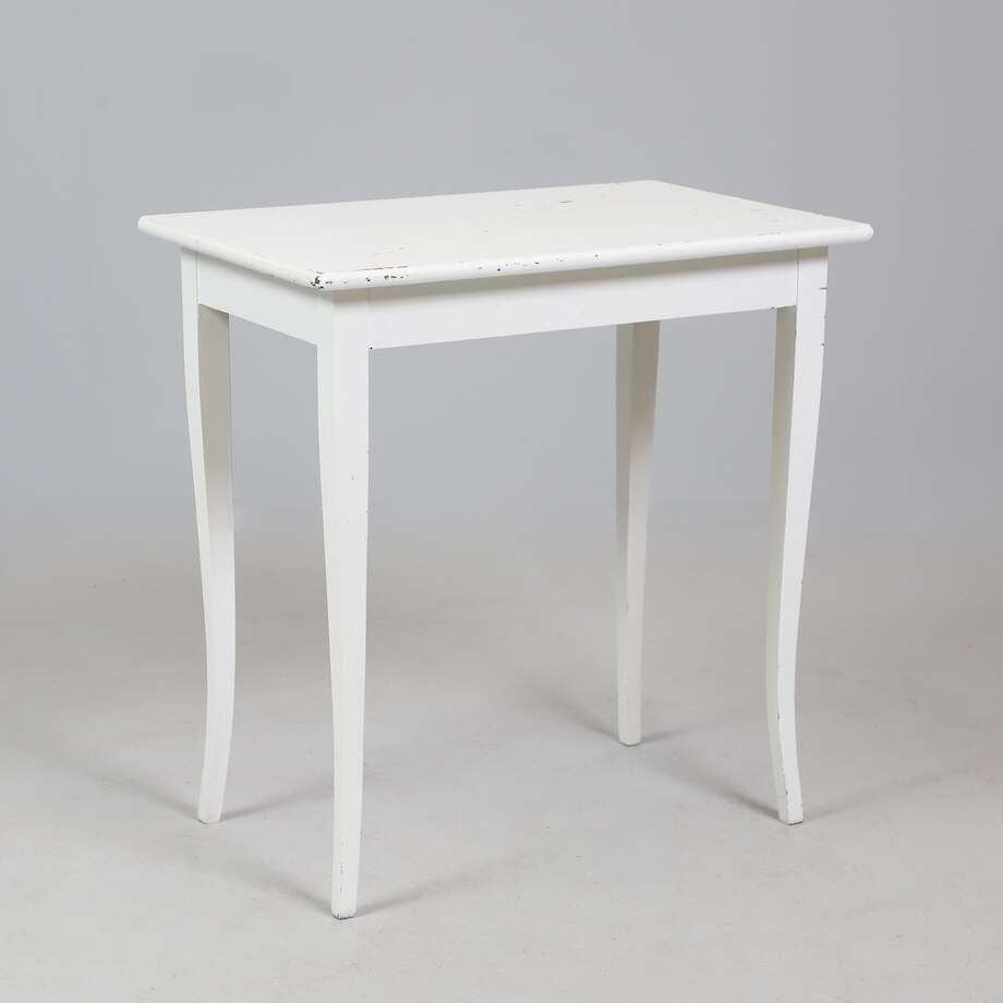 Vintage Swedish Window Table in White Paint (75 × 48 × 76 cm)