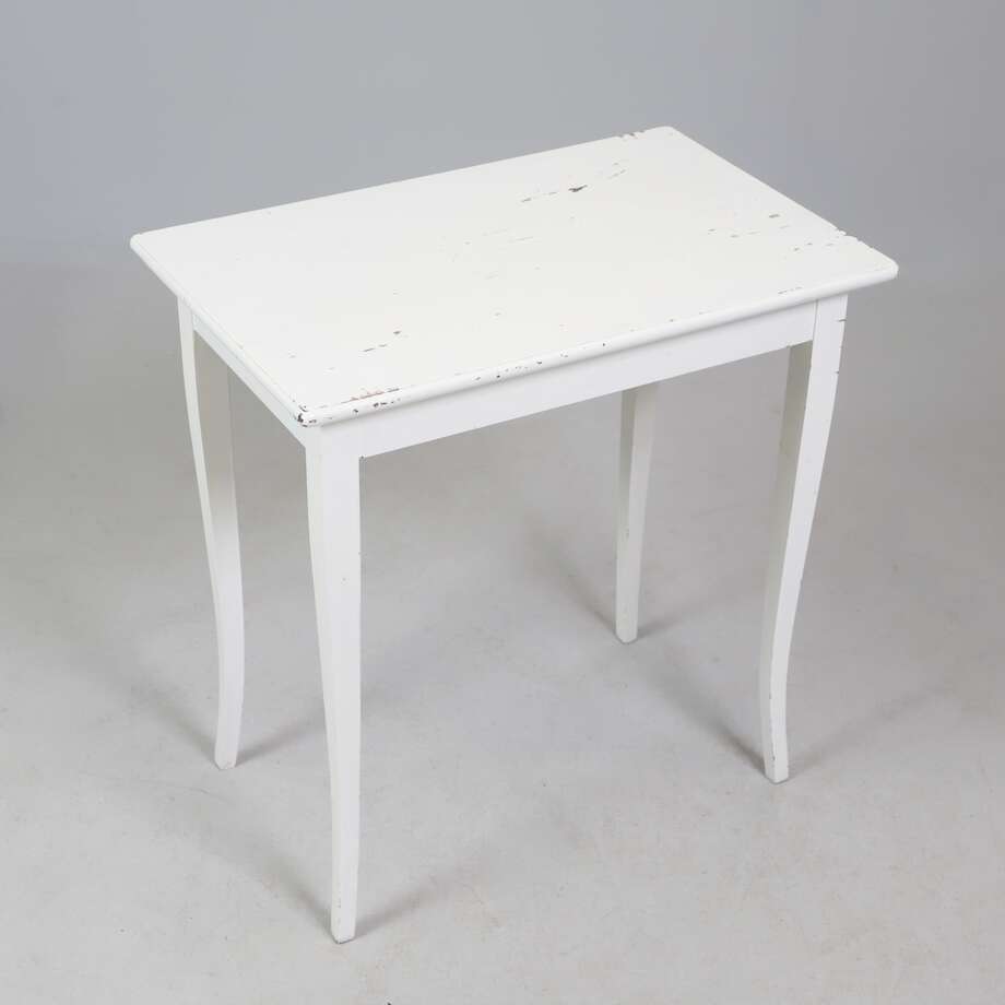 Vintage Swedish Window Table in White Paint (75 × 48 × 76 cm)