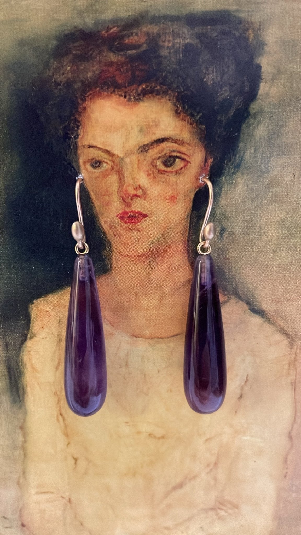 Amethyst Drop Earrings - Bon Ton goods