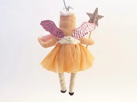 Angel's Gift - Vintage Inspired Spun Cotton | Vintage by Crystal Spun Cotton Ornament - Bon Ton goods
