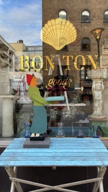 Antique Dutch Folk Art Butler Stand - Bon Ton goods