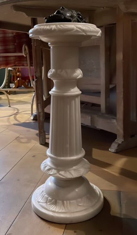 Antique French Alabaster Pedestal Column - Bon Ton goods