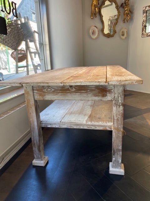 Antique French Kitchen Table - Bon Ton goods