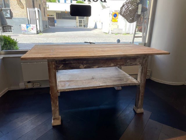 Antique French Kitchen Table - Bon Ton goods