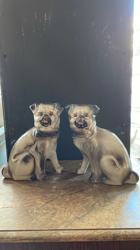 Antique Set of Pugs - Bon Ton goods