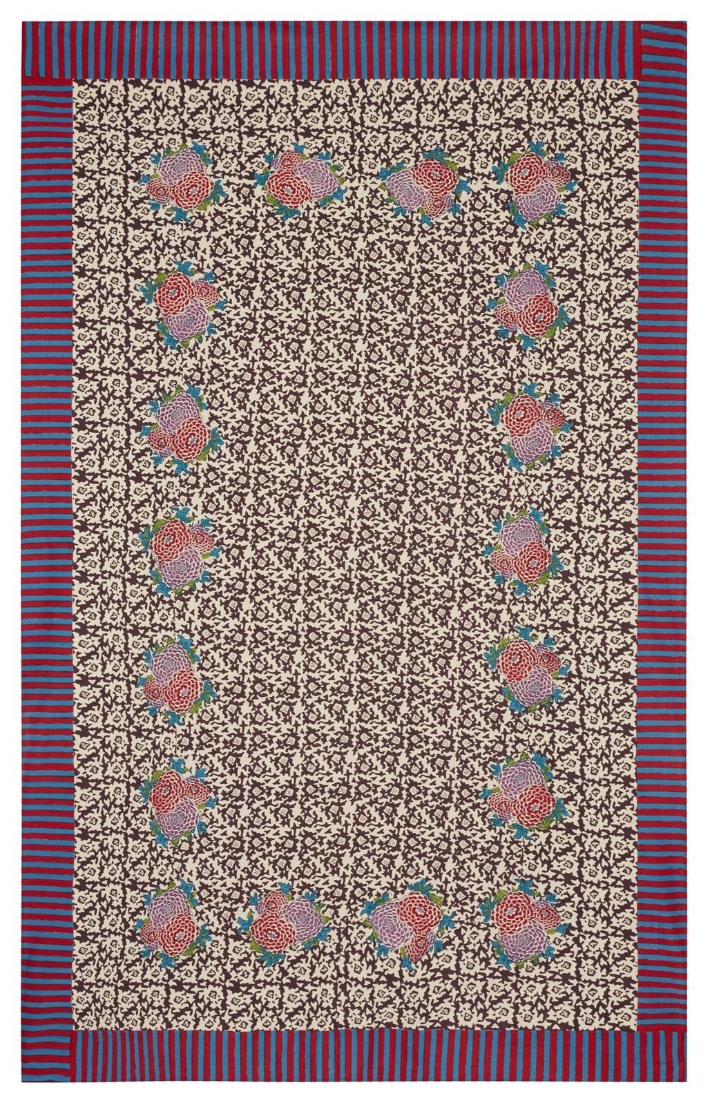Arabesque Corolla Natural Coffee Cotton Cloth - Bon Ton goods