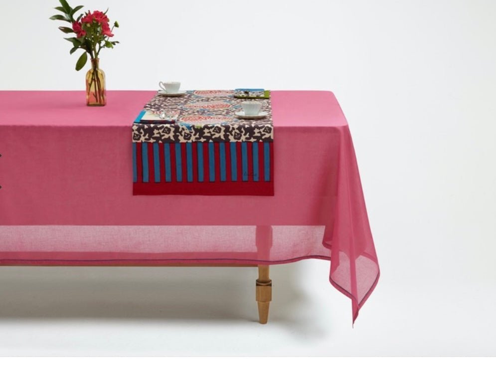Arabesque Corolla Natural Coffee Runner – 50X150 | Lisa Corti - Bon Ton goods