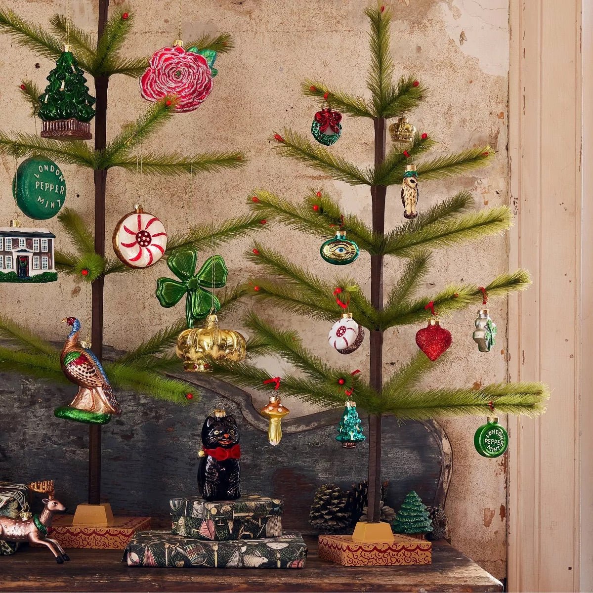 Artificial Christmas Tree with Red Berries | John Derian - Bon Ton goods