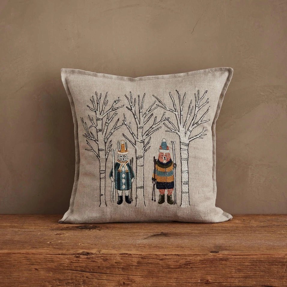 Aspen Skiers Pillow | Coral & Tusk - BON TON goods