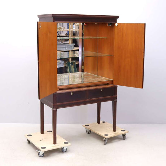 Bar Cabinet in Mahogany Finish, Vintage - Mid 20th Century - Bon Ton goods